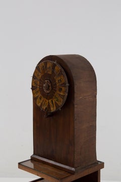 Antique wooden Roulette game wheel with applied figures