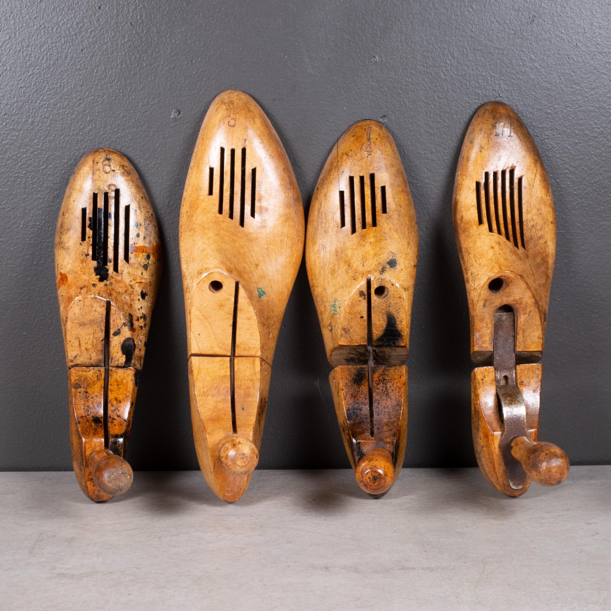 Antique Wooden Shoe Forms c.1920-Multiple Sets Available (FREE SHIPPING) In Good Condition For Sale In San Francisco, CA