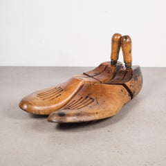 Antique Wooden Shoe Forms with Handles, c.1920