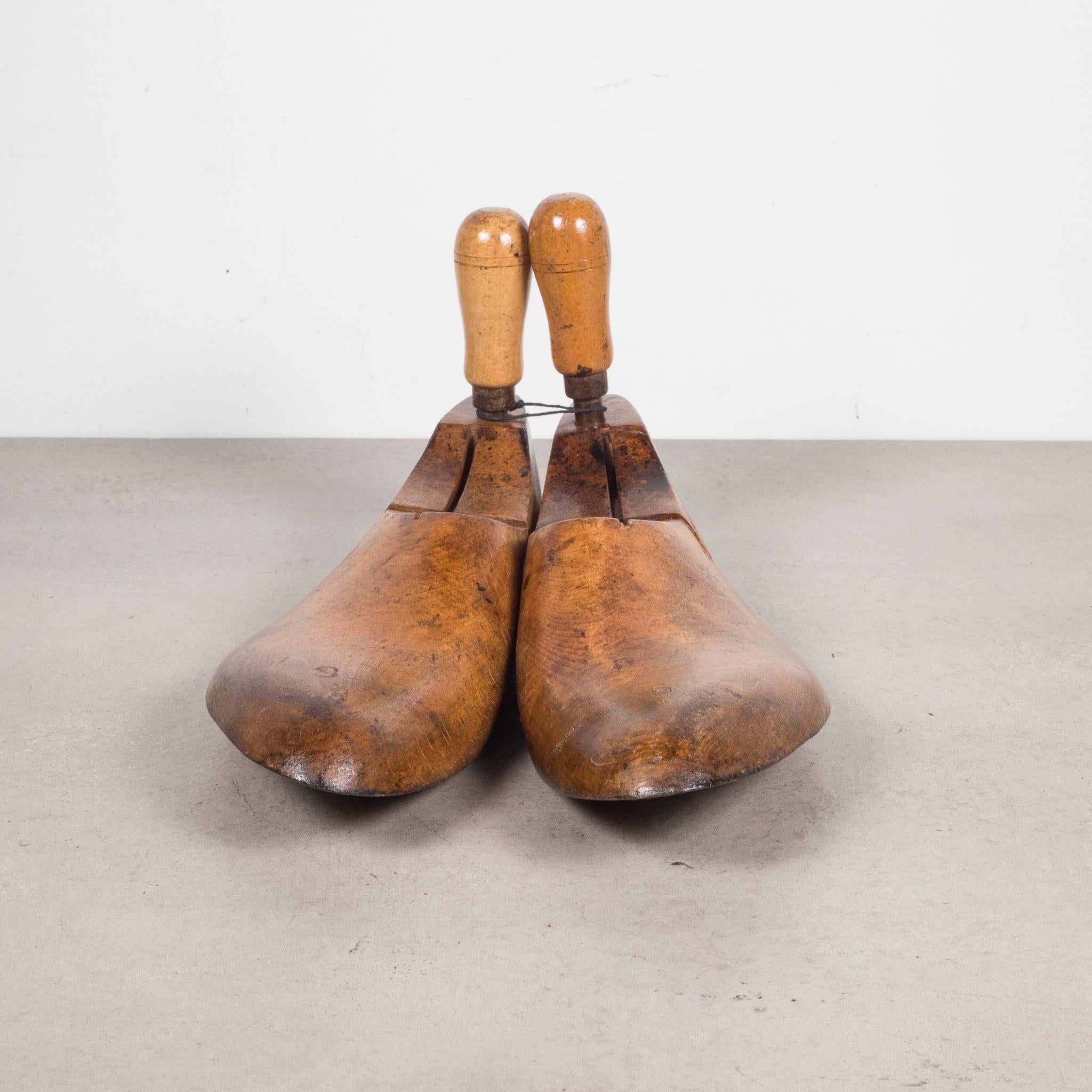 wooden shoe forms vintage antique