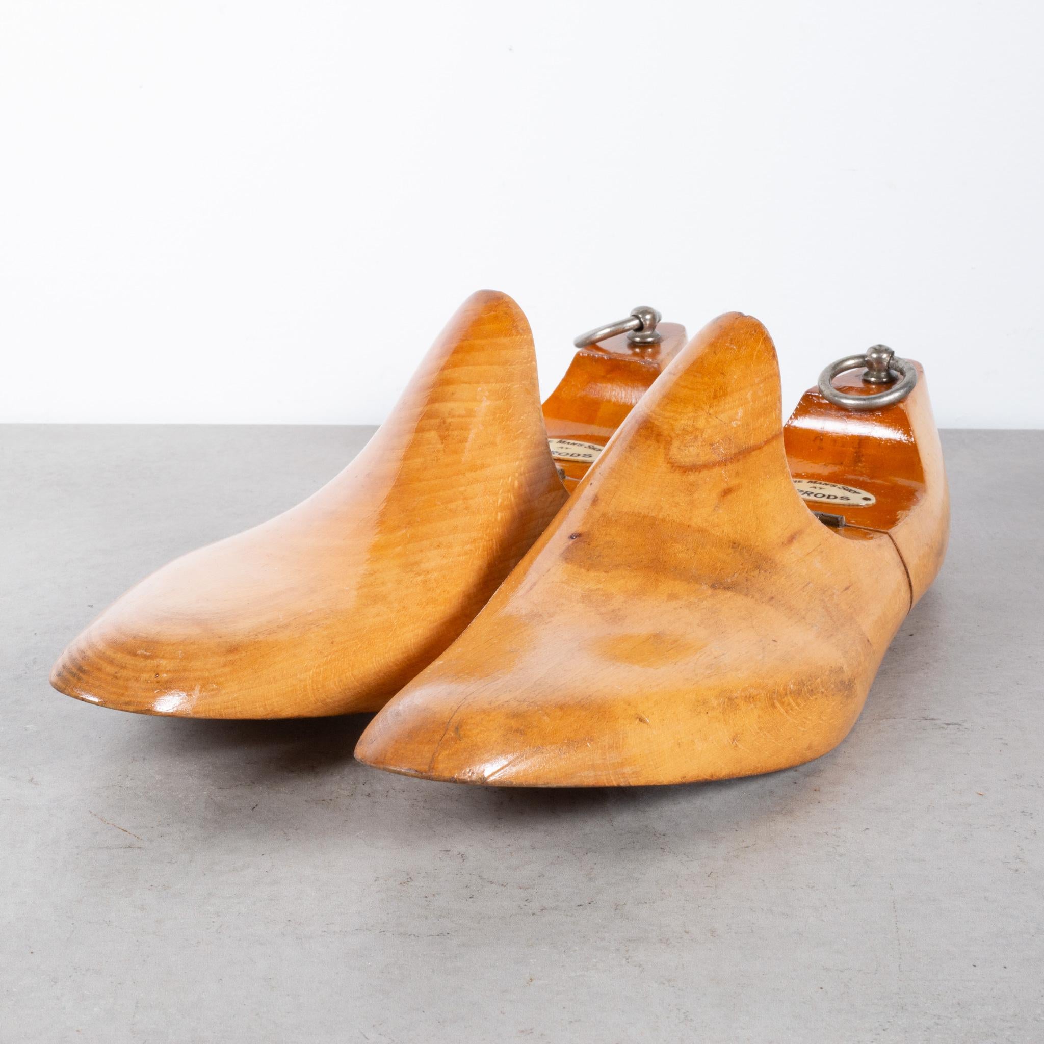 Antique Wooden Shoe Last C.1920-9 Pairs Available 1