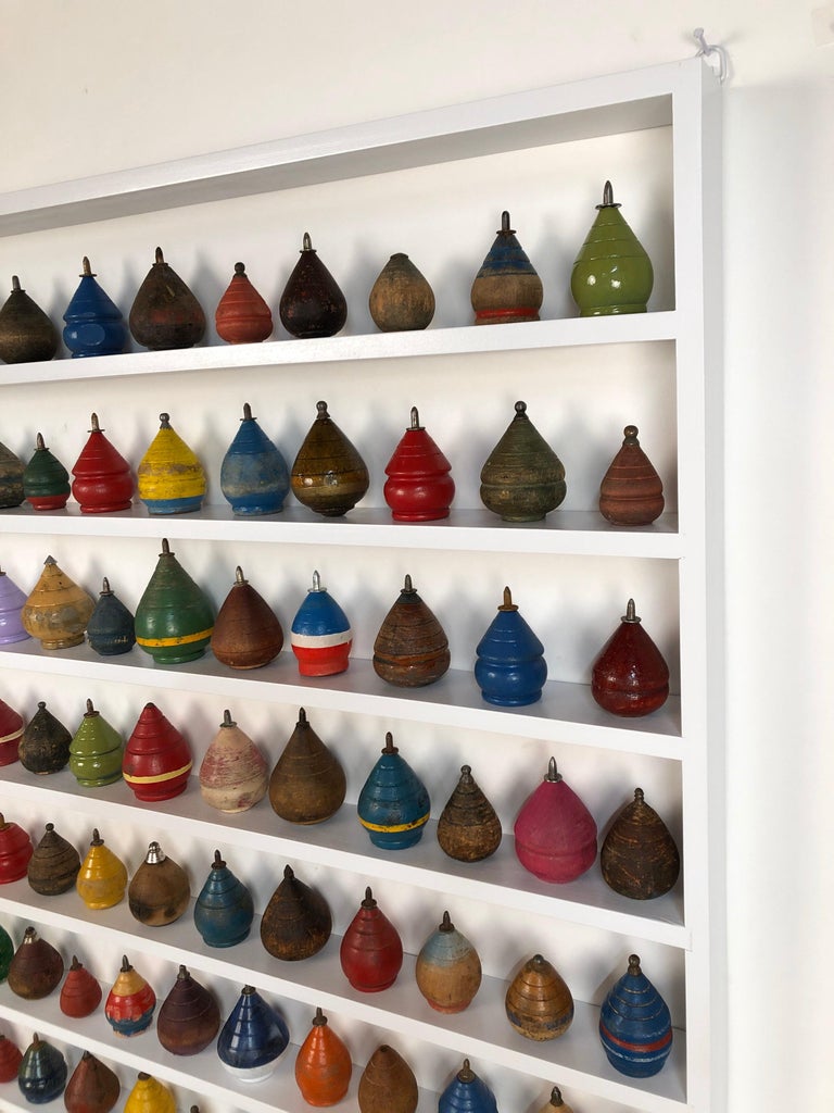 Antique Wooden Spinning Top Collection in Custom Made Wood Antique Wooden Spinning Top Collection in Custom Made Wood