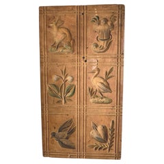 Antique Wooden Springerle Mold Hand-Carved, German Folk Art, 1910s