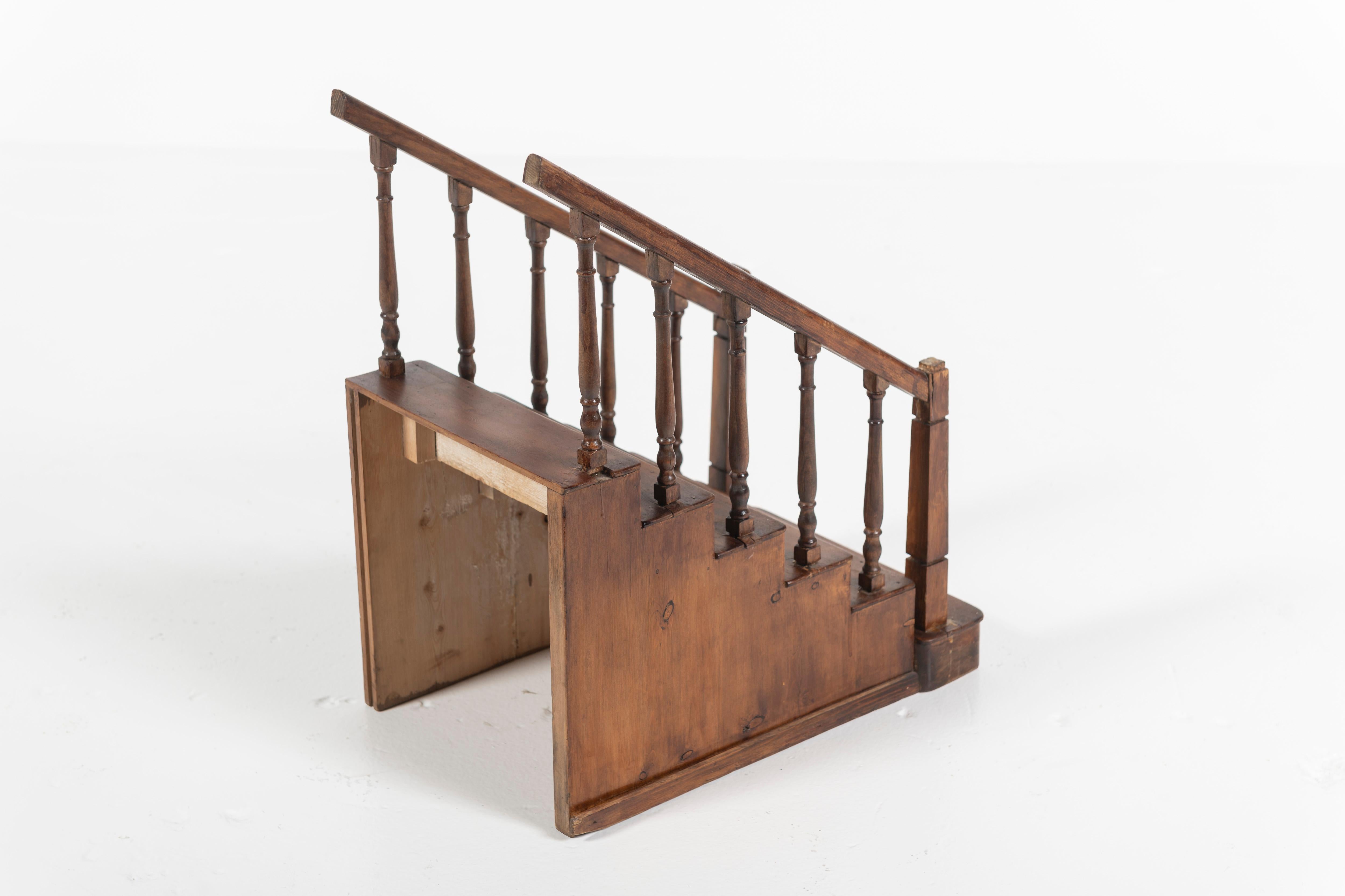 Antique Wooden Staircase Model, England, 1920s 1