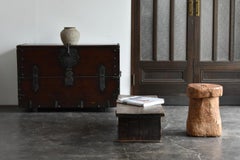 Antique Wooden Storage Box from Joseon Dynasty / 19th Century / Korean Chest