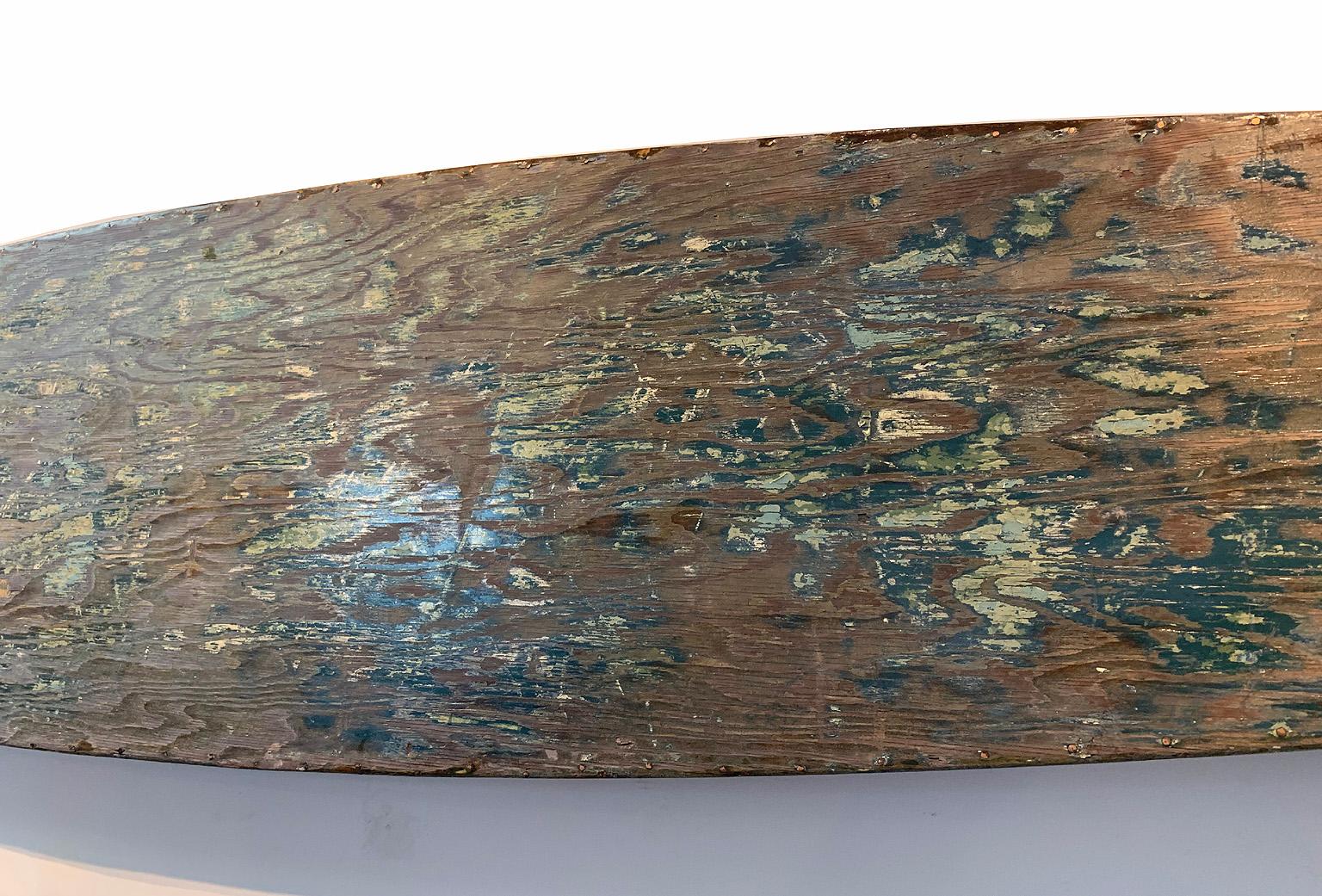 Primitive Antique Wooden Surfboard