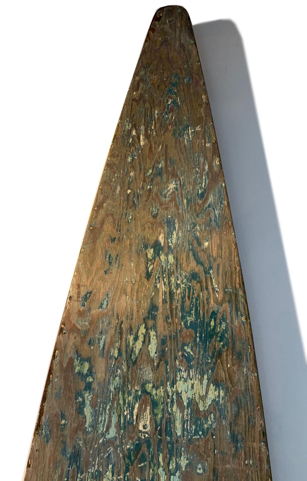 American Antique Wooden Surfboard