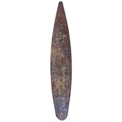 Used Wooden Surfboard