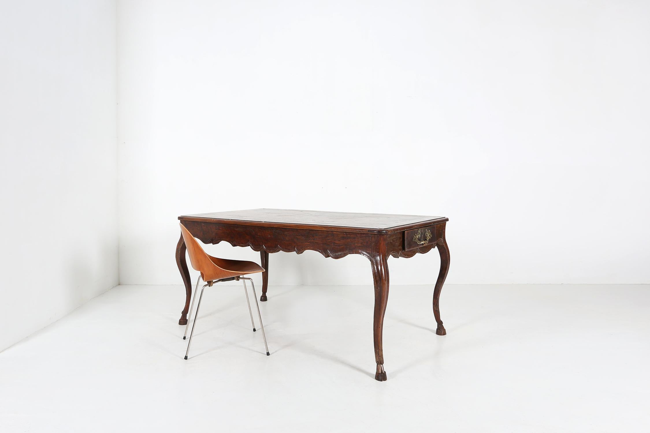 Antique Wooden Table Ca.1850 5