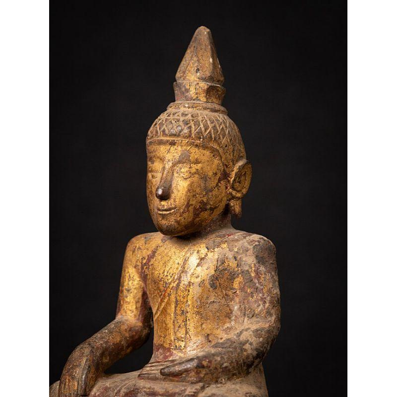 Antique Wooden Thai Buddha Statue from Thailand 7
