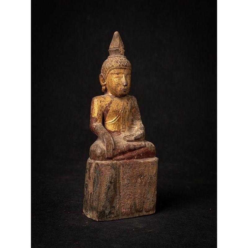 Antique Wooden Thai Buddha Statue from Thailand 2