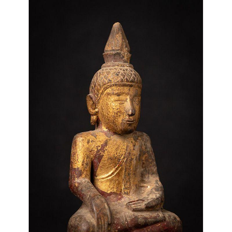 Antique Wooden Thai Buddha Statue from Thailand 3