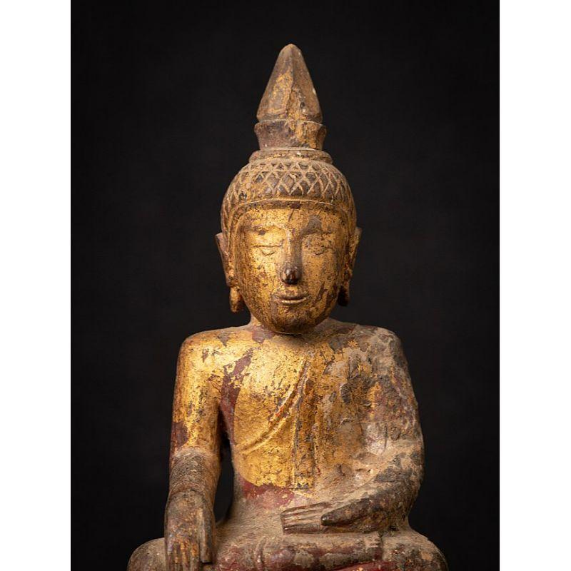 Antique Wooden Thai Buddha Statue from Thailand 5