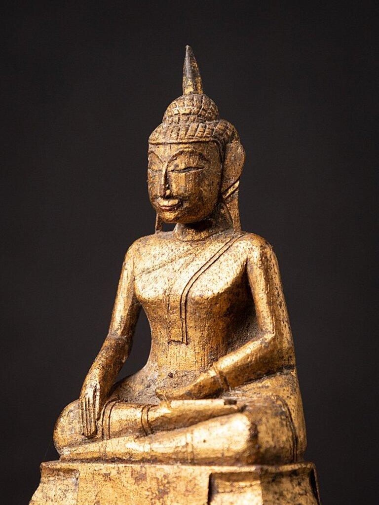 Antique Wooden Thai Buddha Statue from Thailand 7