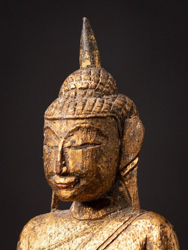 Antique Wooden Thai Buddha Statue from Thailand 8