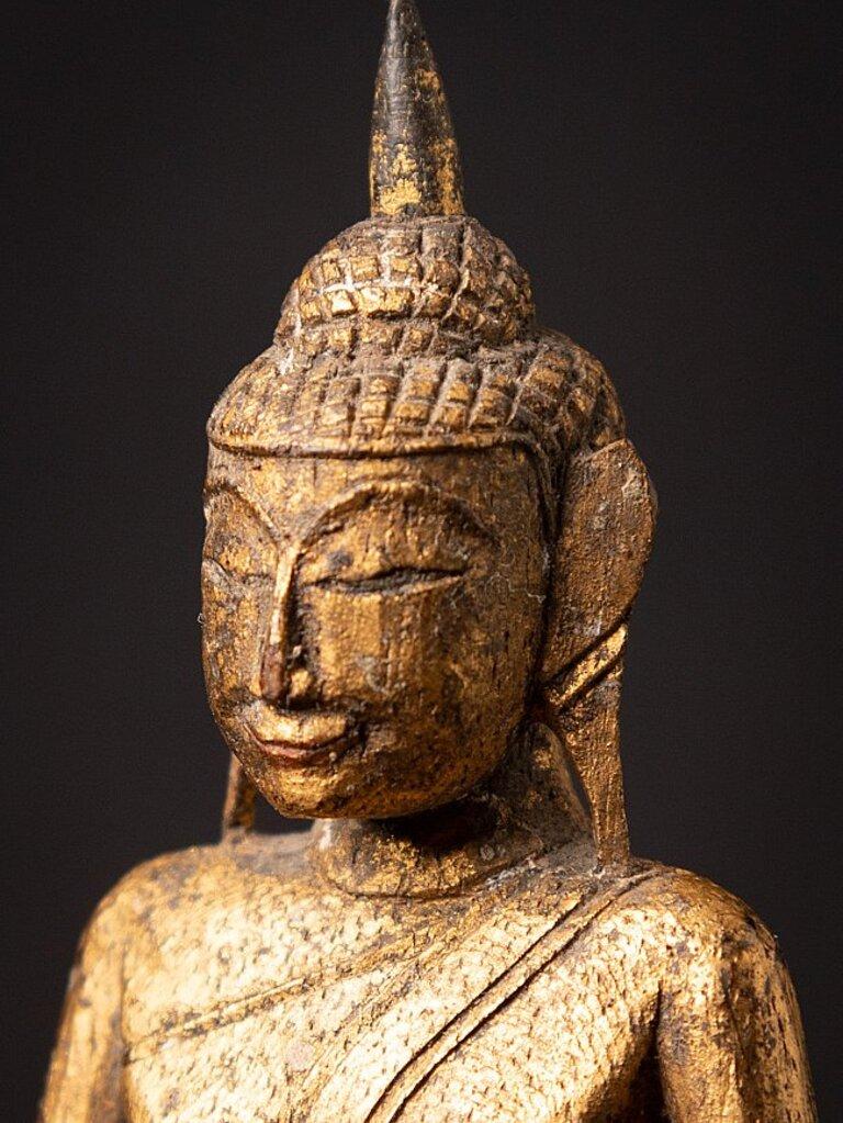 Antique Wooden Thai Buddha Statue from Thailand 11