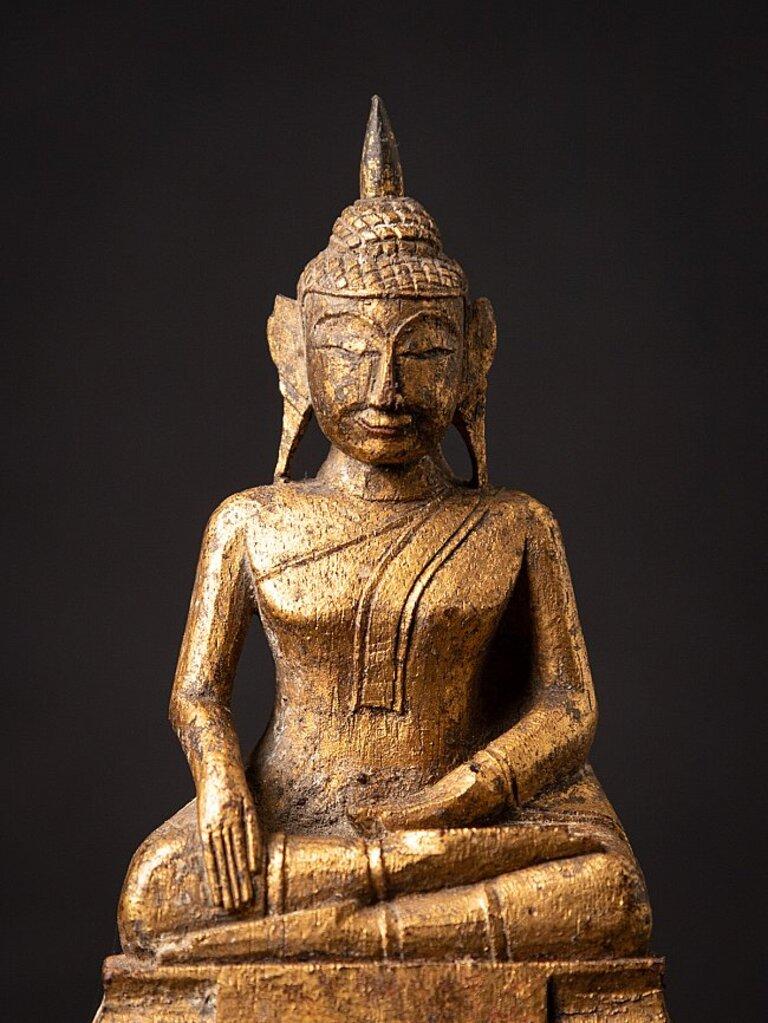 Antique Wooden Thai Buddha Statue from Thailand 5