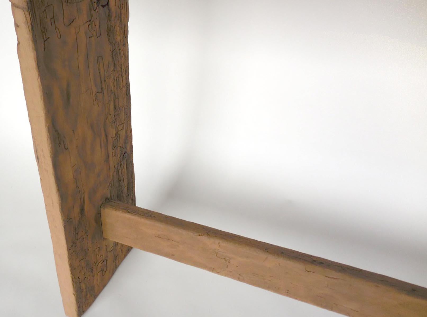 Antique Wooden Tray Console Table 5