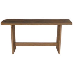 Antique Wooden Tray Console Table