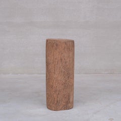 Antique Wooden Tree Trunk Pedestal