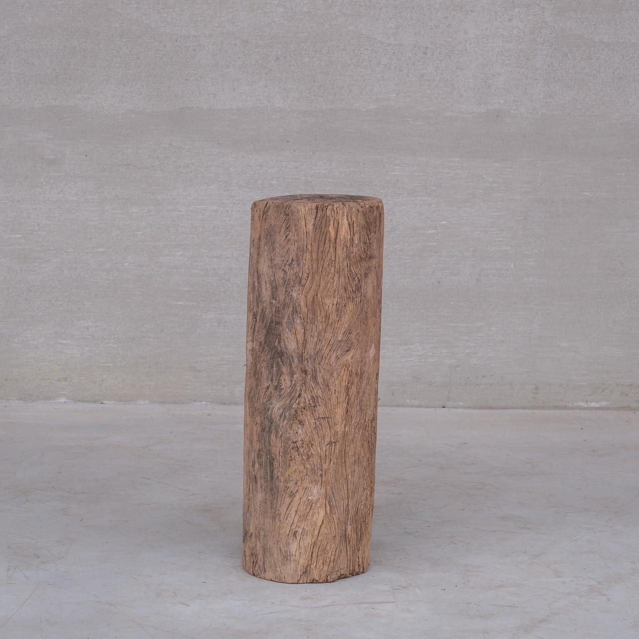 A tree trunk pedestal or display stand.

Ideal for a lamp or sculpture.

Belgium, c1920s.

Good vintage condition, occasional scuffs and signs of wear.

Internal Ref: 03/03/25/025. M/S.

Location: Belgium Gallery.

Dimensions: 35 Diameter x 100 H in