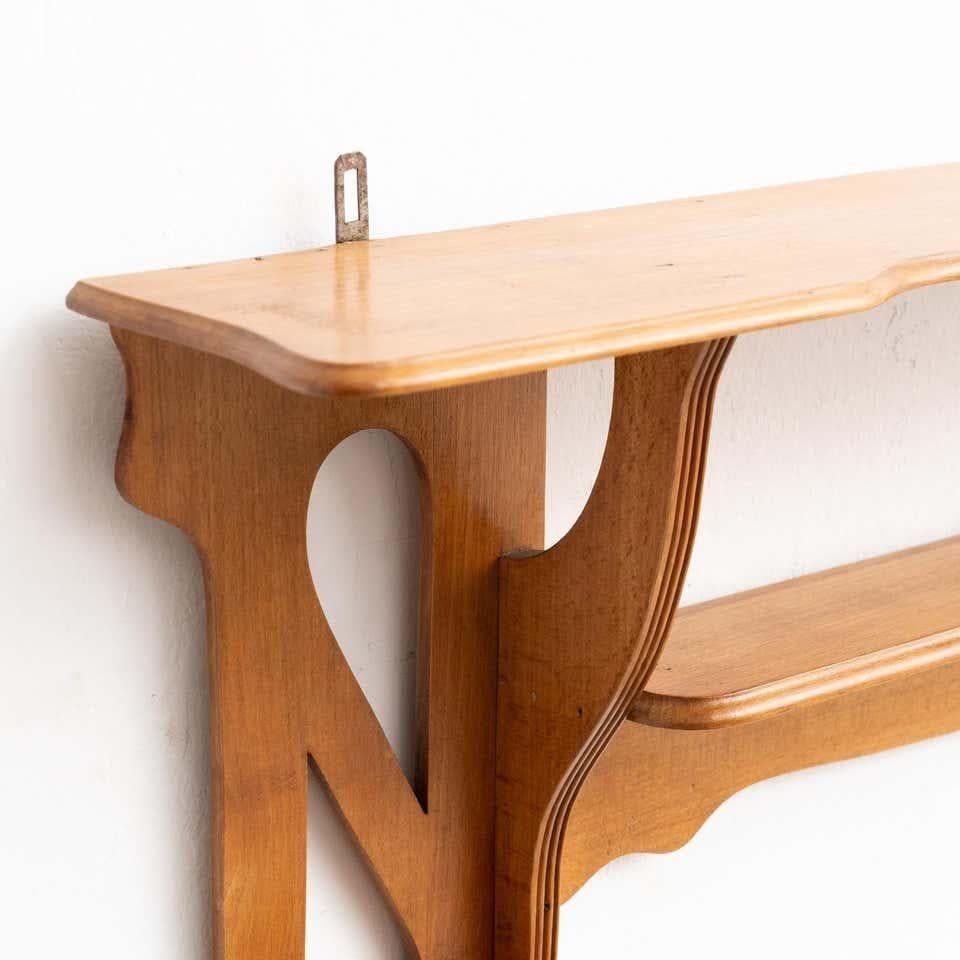 Antiguo armario de pared de madera Estantería de estilo modernista, hacia 1940 en venta 6