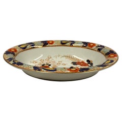 Antiguo cuenco ovalado para verduras y raciones Woods Ware Wincanton Azul y Óxido