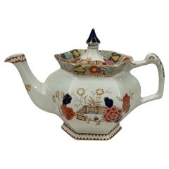 Antique Woods Ware Wincanton Hand painted Porcelain Teapot