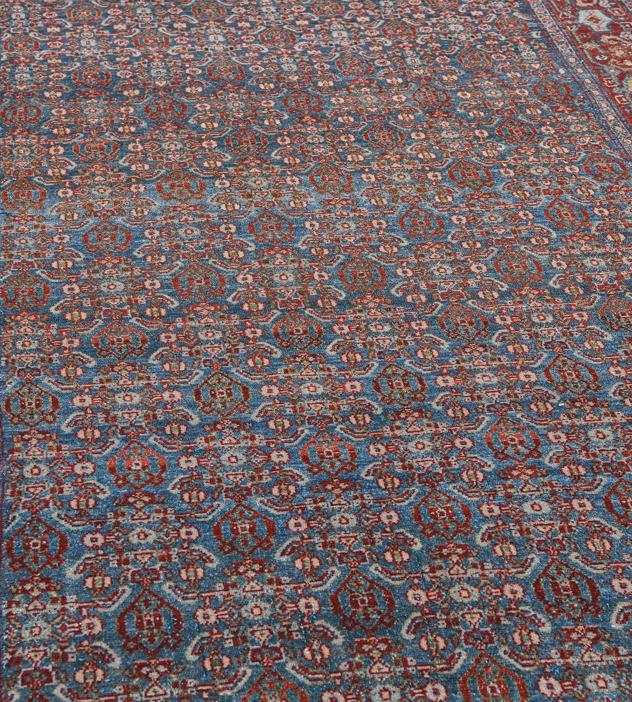 Chemin de table Senah en laine ancienne à motif Herati Bon état - En vente à West Hollywood, CA