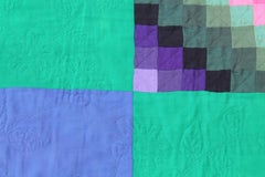Antique Wool Quilt, Amish Sunshine & Shadow Quilt