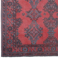 Antique Wool Ushak Carpet
