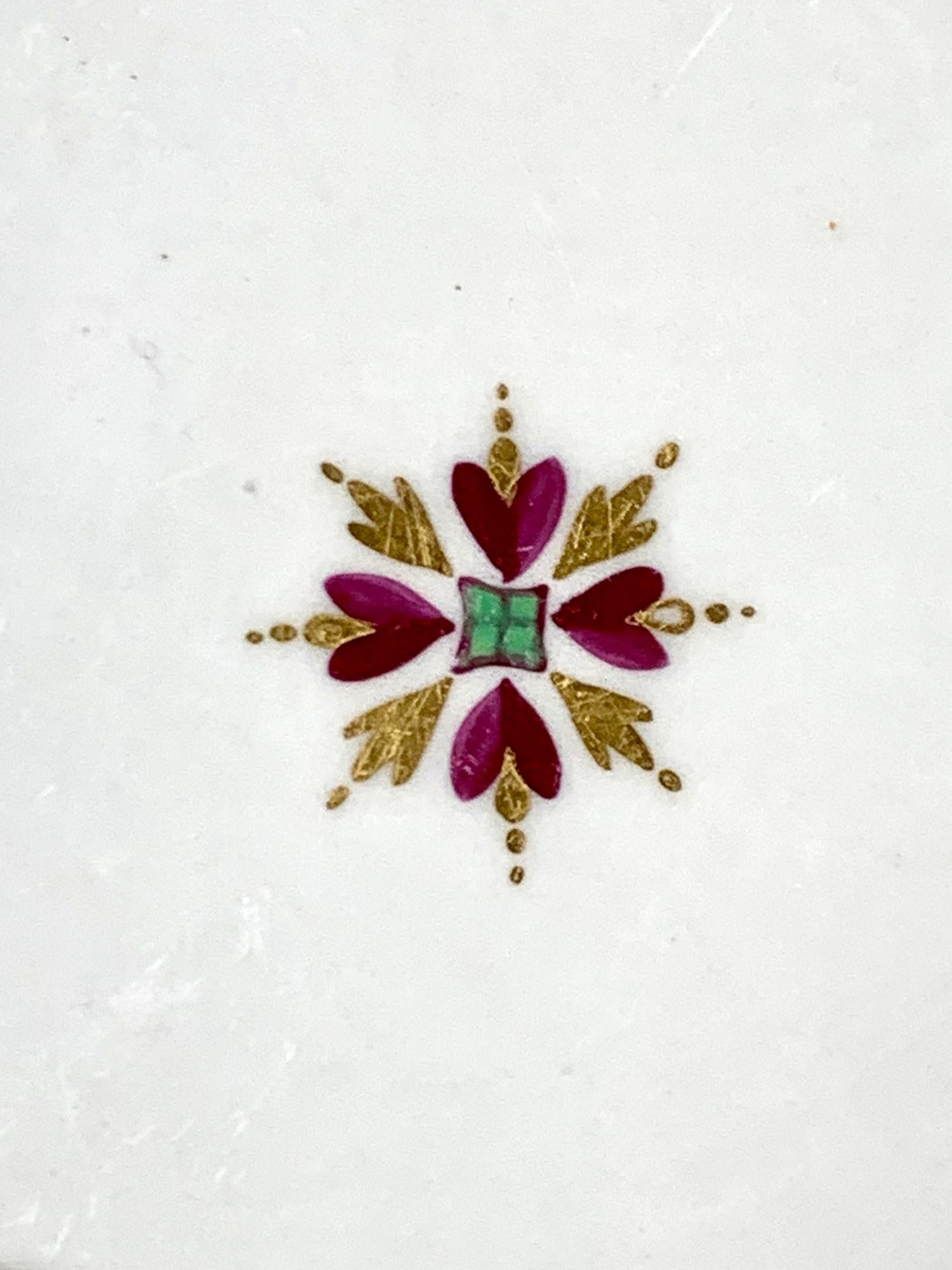 Antico piatto di porcellana Worcester Inghilterra Circa 1790 In condizioni ottime in vendita a Katonah, NY