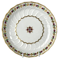 Antiguo Plato de Porcelana Worcester Inglaterra Circa 1790