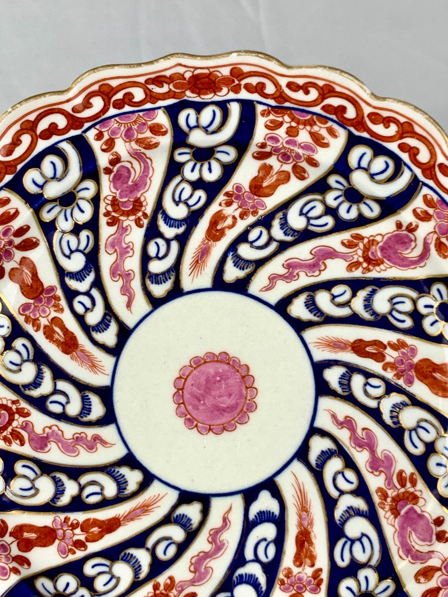 15pcs Antiguo Worcester Porcelana Platos Reina Charlotte Patrón Inglaterra C-1790 5