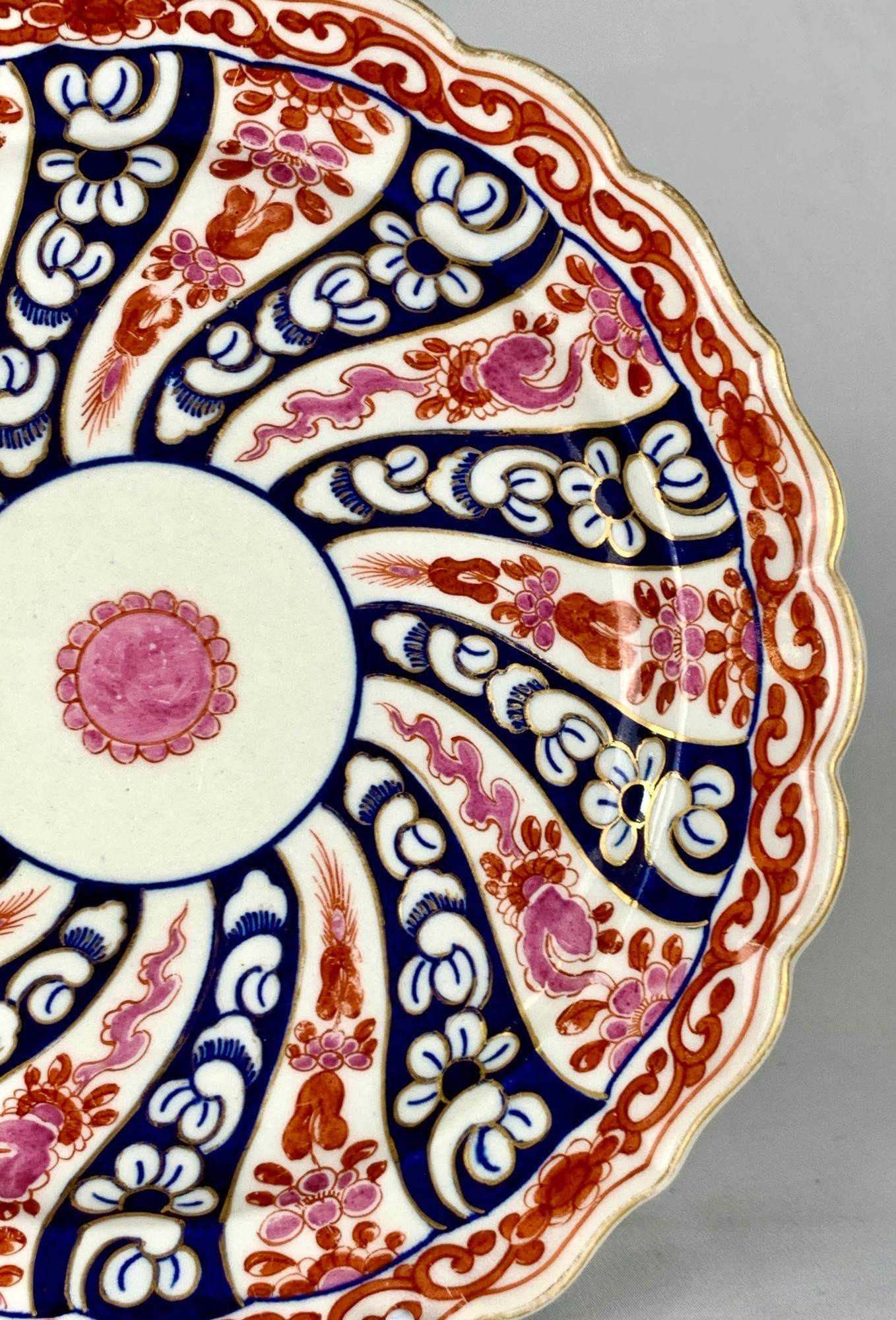 15pcs Antiguo Worcester Porcelana Platos Reina Charlotte Patrón Inglaterra C-1790 6