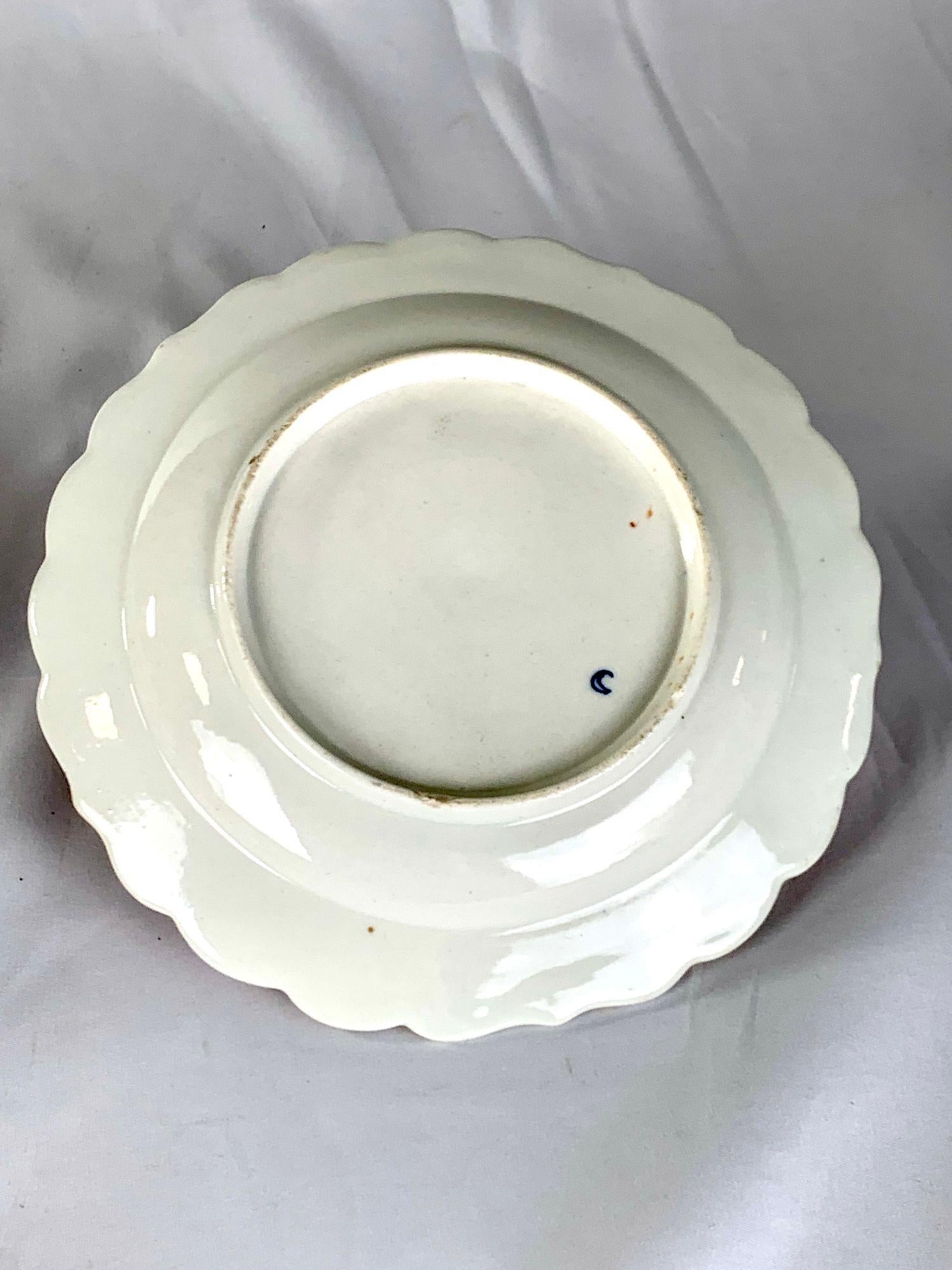 15pcs Antiguo Worcester Porcelana Platos Reina Charlotte Patrón Inglaterra C-1790 8