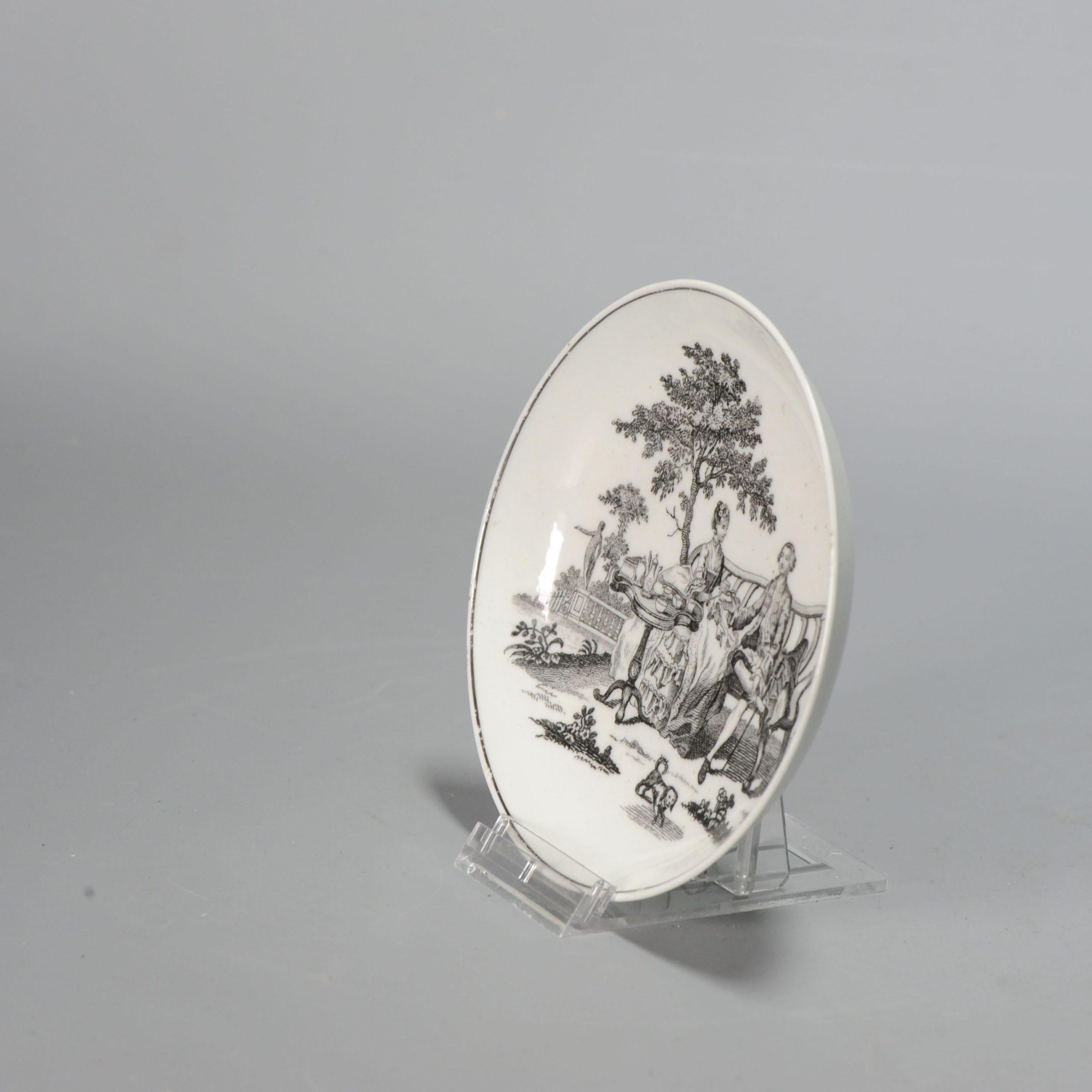 An exquisite and nicely shaped Worcester dish from the 18th century with a transfer printed design by Robert Hancock. Decorated with a version of the 'Tea Party' print.

Robert Hancock (1731-1817) Engraver

Robert Hancock was born in Badsey,
