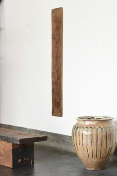 Antique Work Board Used by Japanese Craftsmen/1868-1920/Wabi-Sabi Wall Painting