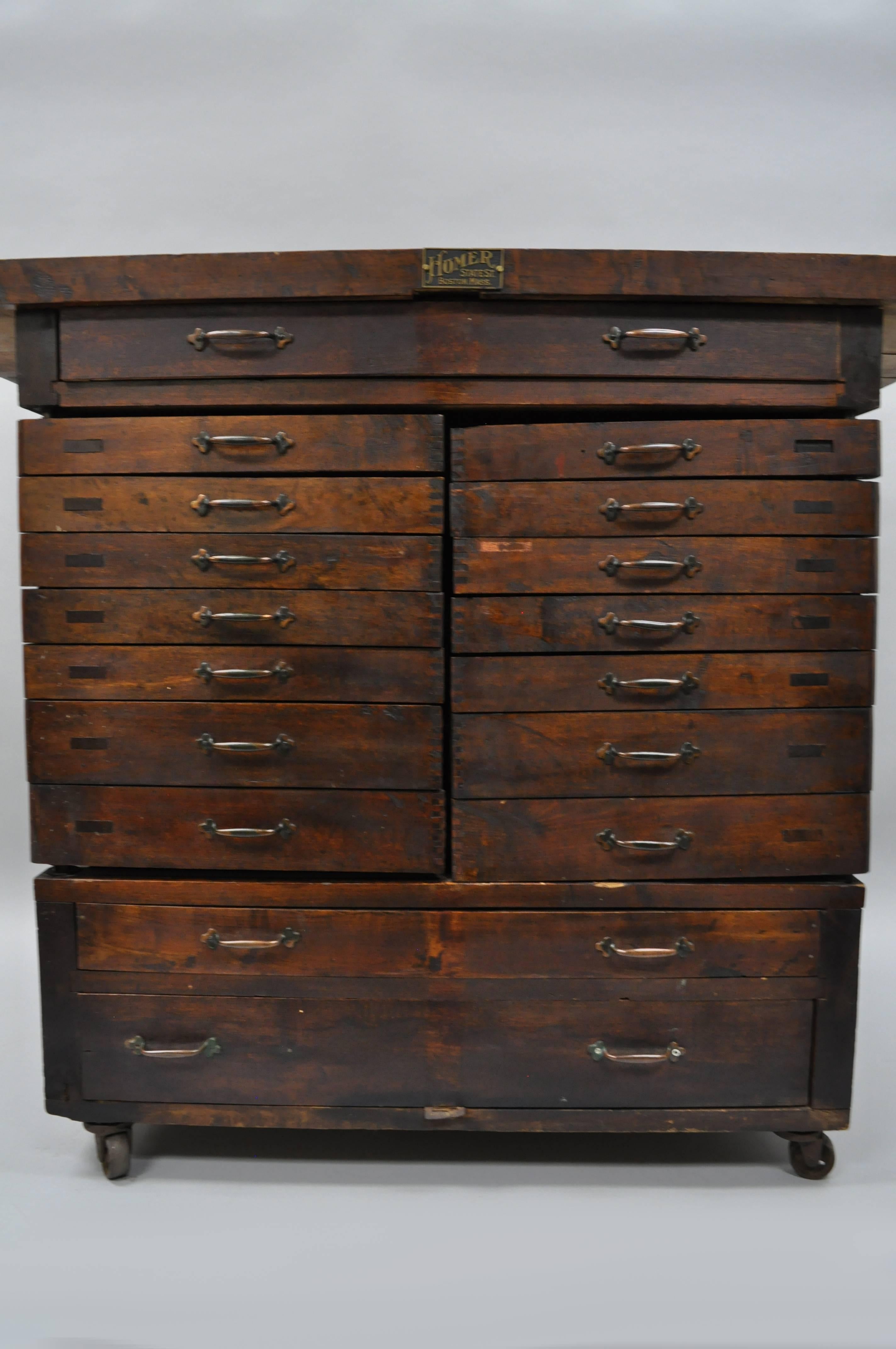 antique watchmakers cabinet