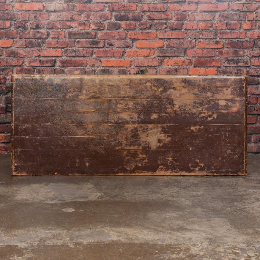 Antique Work Table or Kitchen Island from Sweden with Original Paint In Good Condition In Round Top, TX
