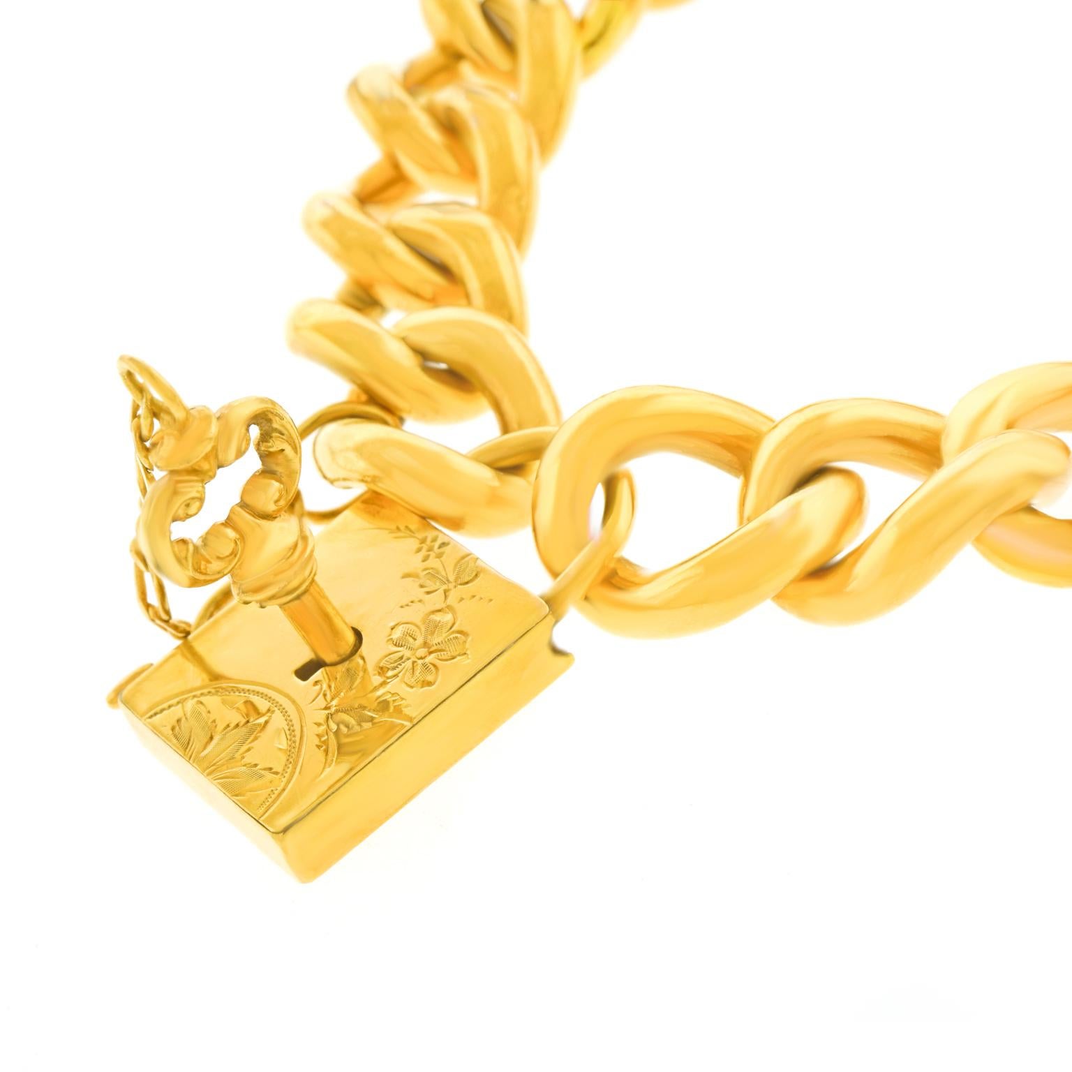gold bracelet lock