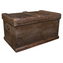 Vintage Workman's Chest, English, Pine Tool Chest, Coffee Table, Victorian, 1880