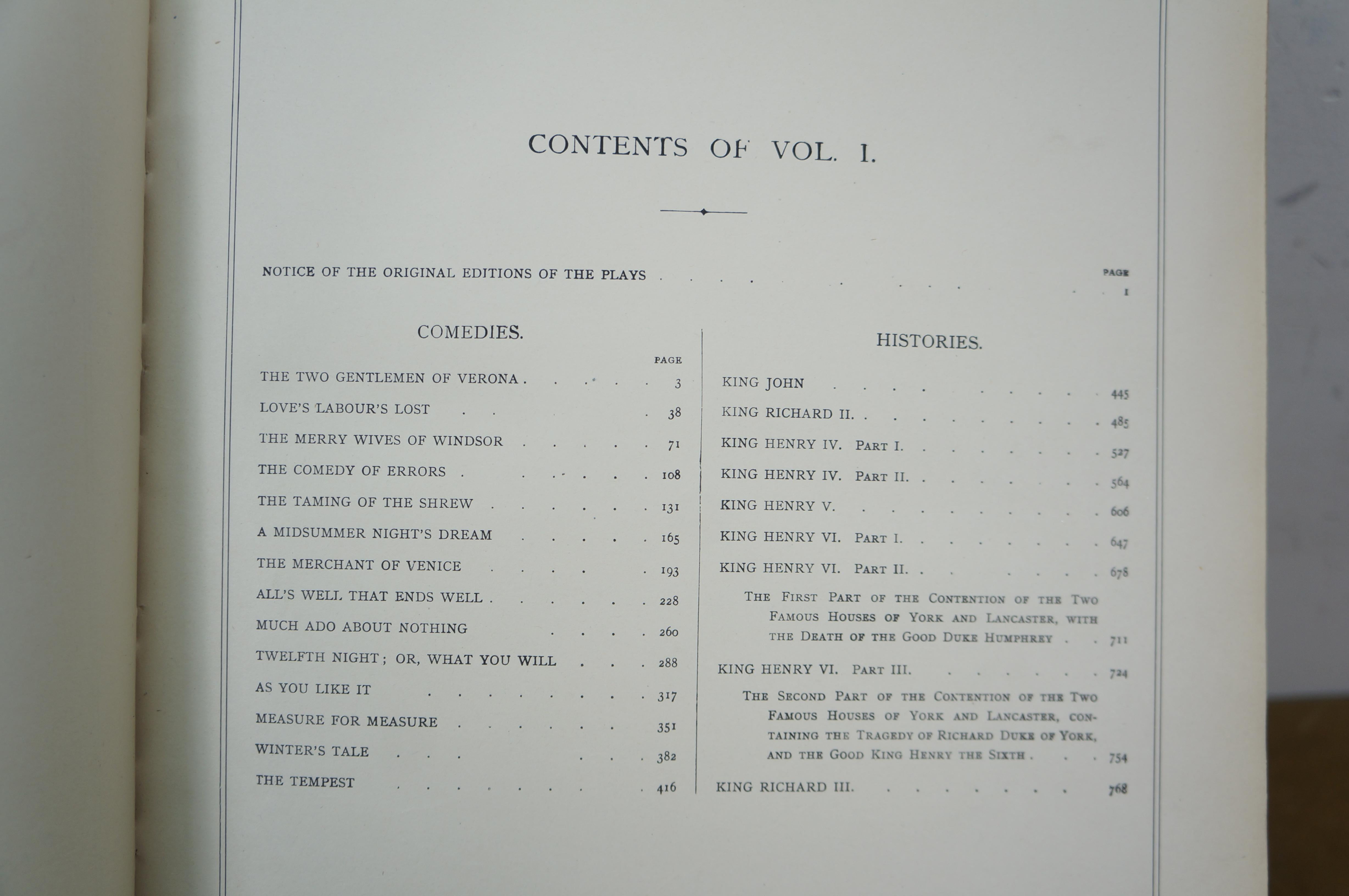 Antiguas Obras de Shakespeare Edición Imperial Vol I Charles Knight Virtue 15