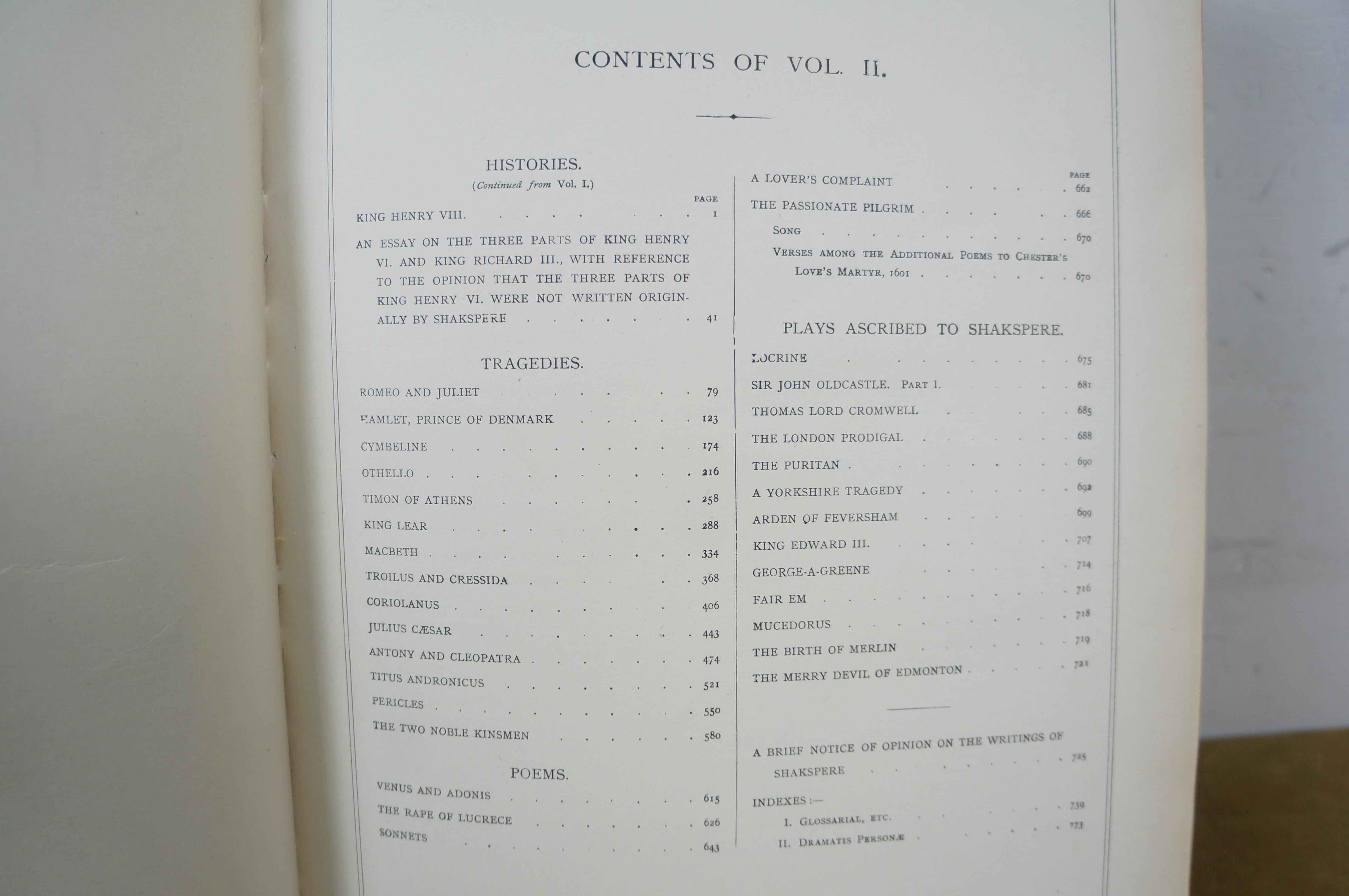 Antiguas Obras de Shakespeare Edición Imperial Vol II Charles Knight Virtue 15