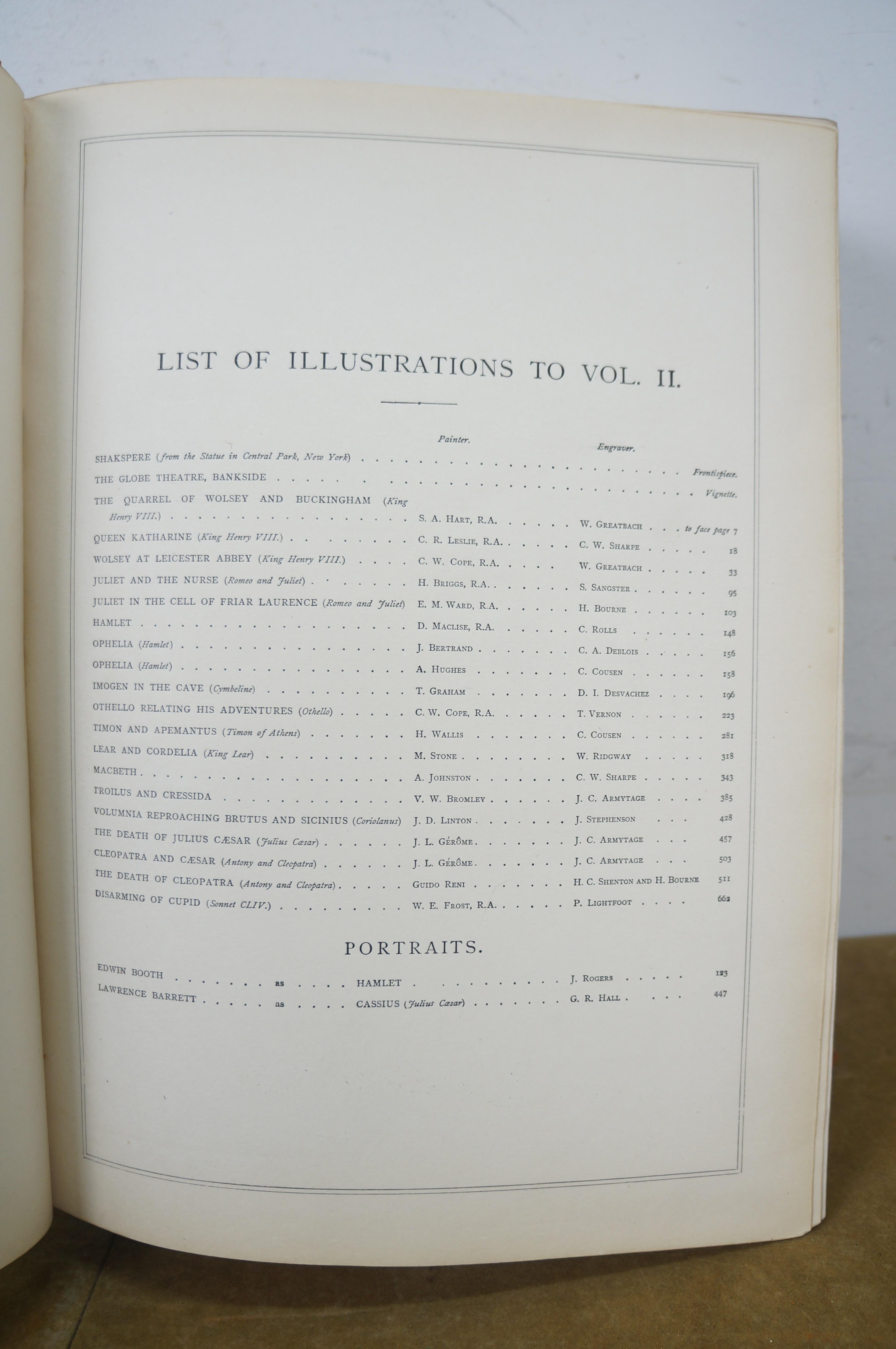 Antiguas Obras de Shakespeare Edición Imperial Vol II Charles Knight Virtue 15