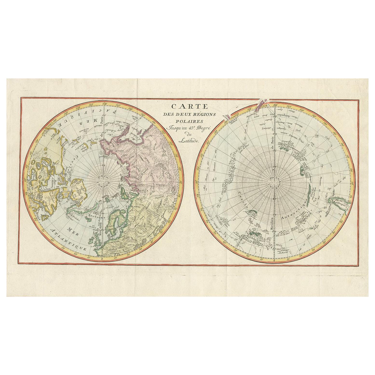 Antique World Map, circa 1780