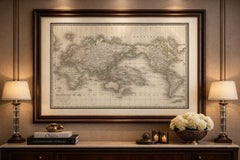 Antique World Map on Mercator Projection – Lapie, Paris, 1838