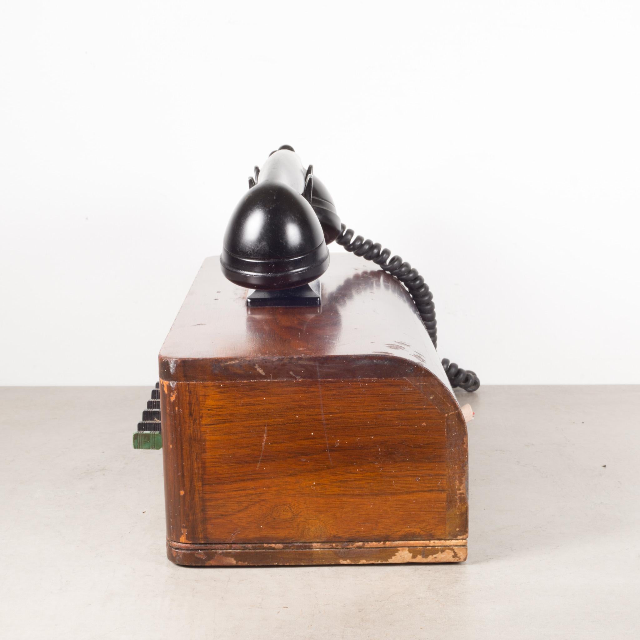 Dutch Antique World War 2 Era US Navy Bakelite Switch Board Phone c.1940