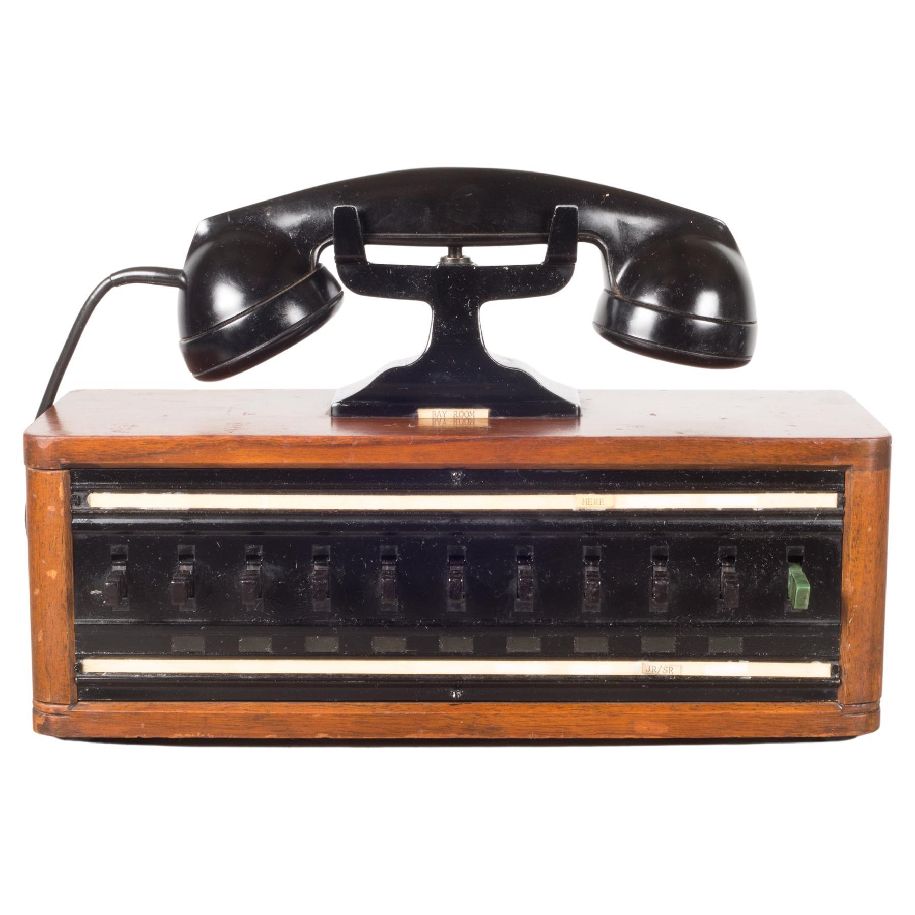 Antique World War ll Era US Navy Bakelite Switch Board Phone, c.1940 For Sale