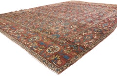Late 19th Century Persian Bakshaish Carpet with Traditional Style